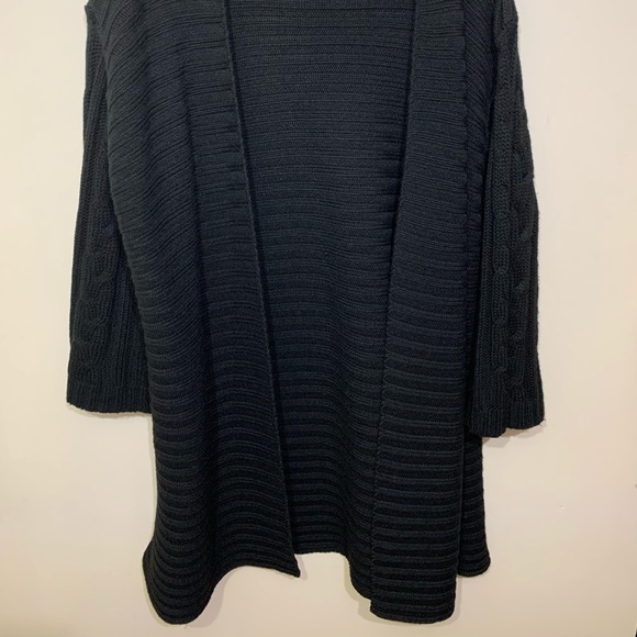 Sundance black open long Cardigan size L - Picture 10 of 12